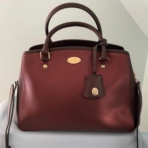 NEW Coach Satchel - Margot F35923 In Bicolor Metallic Leather Bag